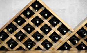 Wine Bottles Display Background
